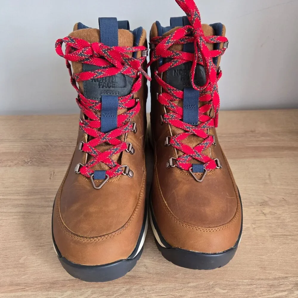 THE NORTH FACE Men's Sz 8.5 / 41 Bergen‎ Brown Leather Waterproof Boots NEW NWOB